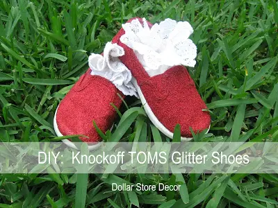 DIY: Knockoff TOMS Glitter Shoes
