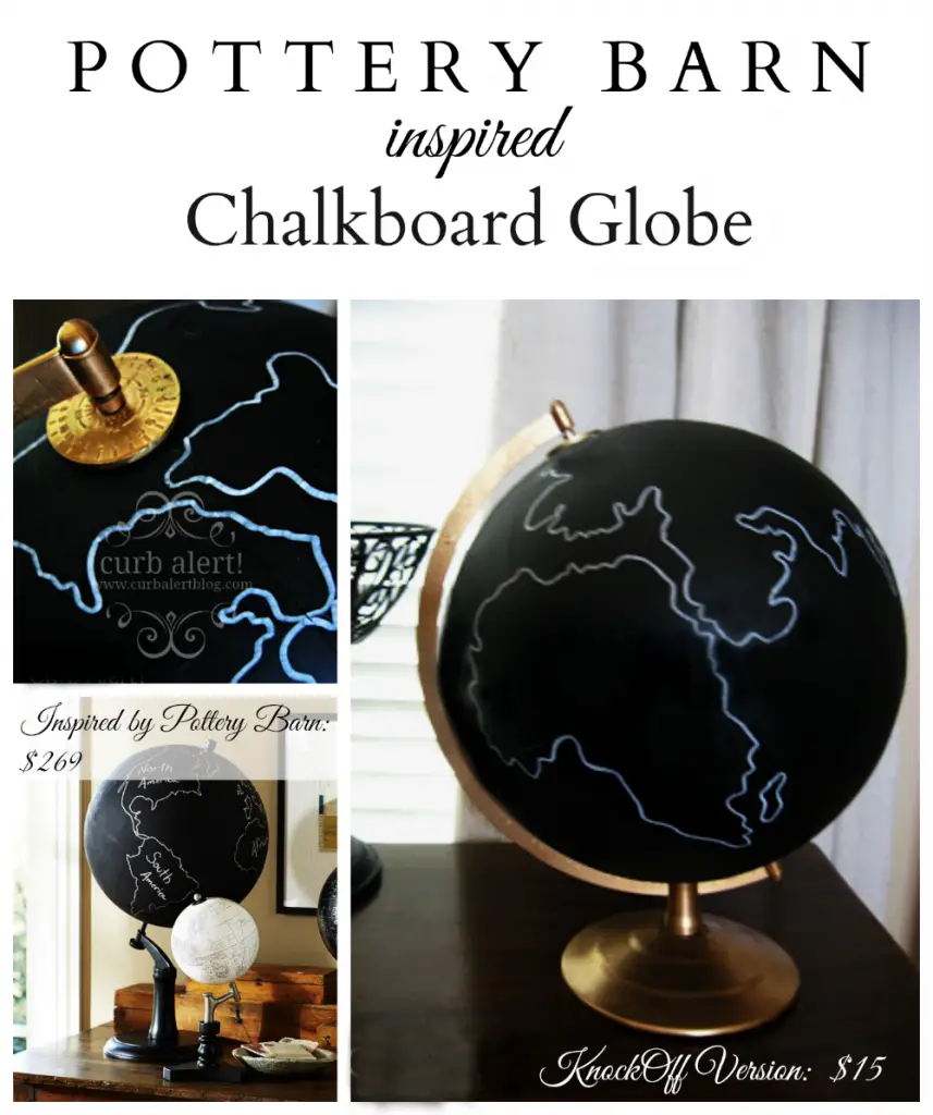 Global Decor {Chalkboard Painted Globe}