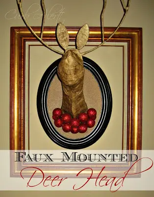 Faux Mounted Deerhead {from Outdoor Metal Yard Decor}
