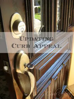 Updating your Home’s Curb Appeal {Front Door Refinishing}