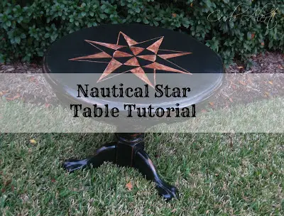 Nautical Star Table {Compass Rose Tutorial Link}