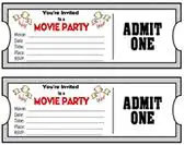 DIY Movie Party Invitation {using PicMonkey}