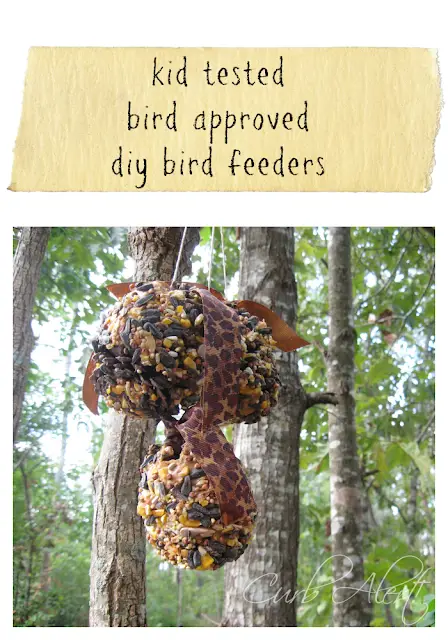 For the Birds! {kids diy bird feeders}