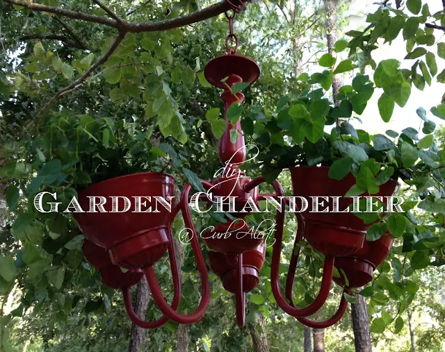 DIY:  Garden Chandelier