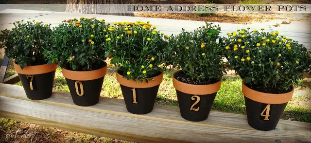 Home Address Flower Pots and other Creative Address Ideas at Hometalk