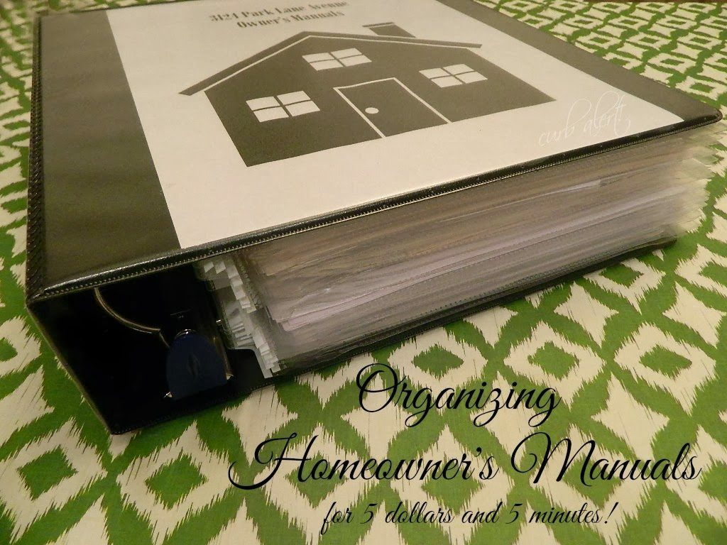 Organizing Homeowners Manuals