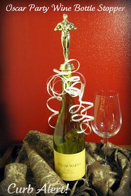 Oscar Party Wine Bottle Stoppers (Repurposed Trophies)