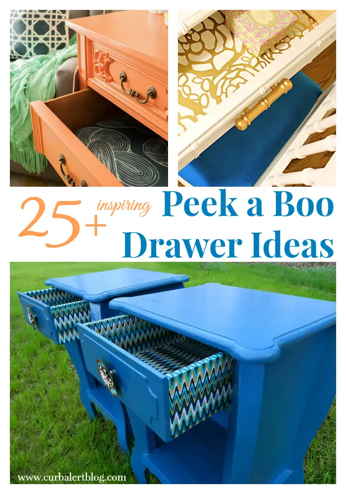 25+ Inspiring Peek a Boo Drawer Ideas (Lined Furniture Drawers)
