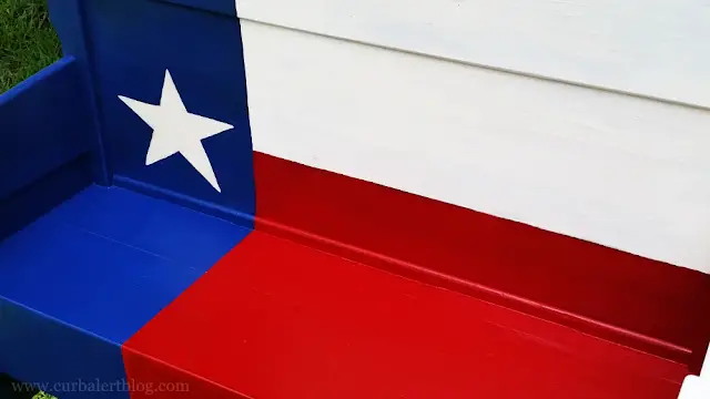 Texas Star Headboard Bench