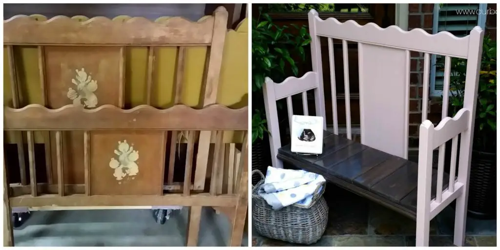 Pink Baby Bed Bench