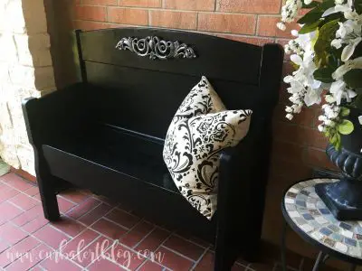 Gorgeous black bench
