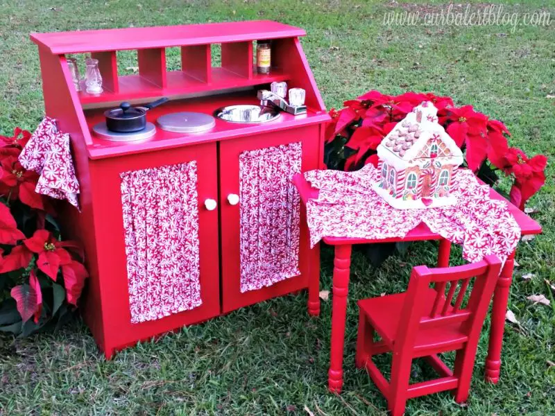 Fun Candy Christmas Play Kitchen Every Little Girl Would LOVE!
