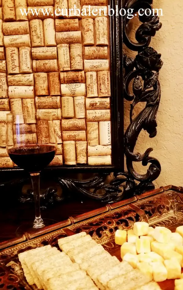Framed wine corks