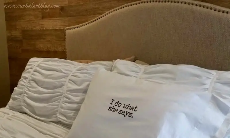 I do what she says pillow