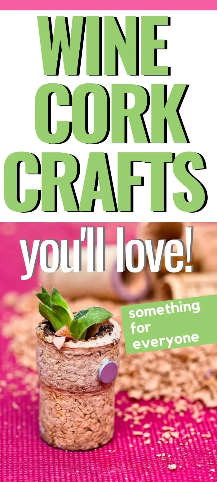 Wine cork crafts for the whole family. There are Christmas and Valentine