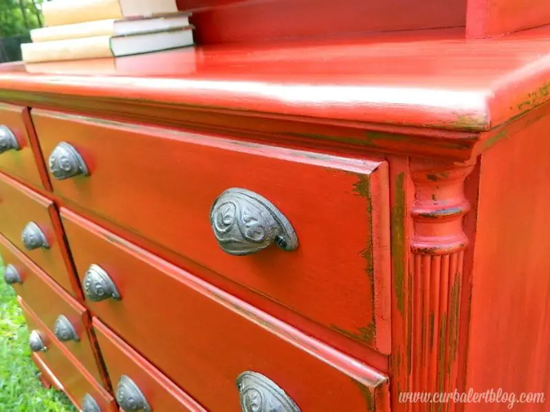 Annie Sloan Chalk Painted Dresser {Emperor’s Silk}